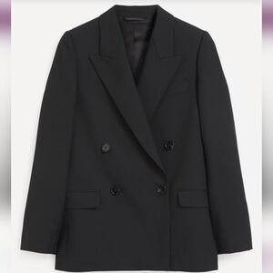 Acne Studios Double-Breasted Blazer Black Sz 4 (EU 36) NWT